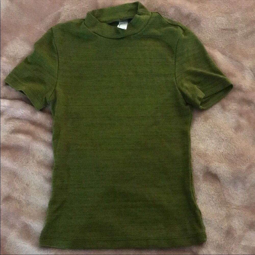 American Apparel Mock Neck Top